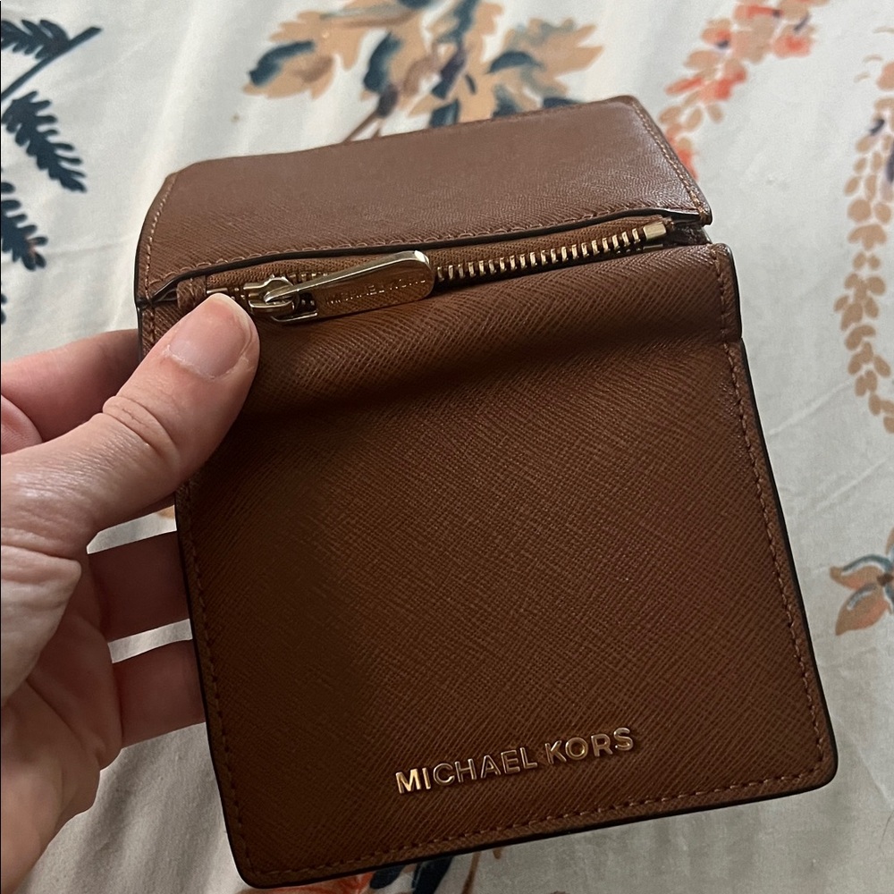 Michael Kors Tan Leather Card Holder